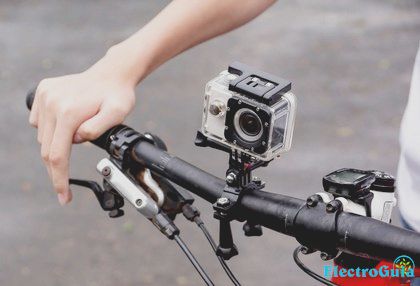 Action Cam en un manillar