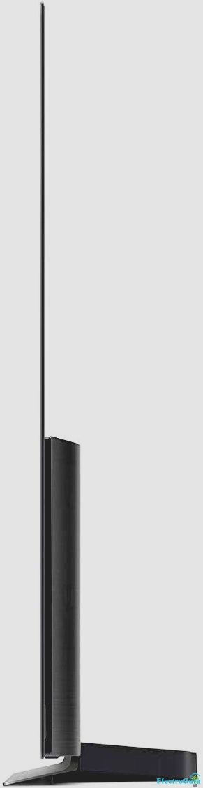 Vista lateral del televisor OLED